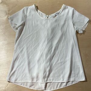 Charming Charlie Elegant White Women's Top Large (HO)